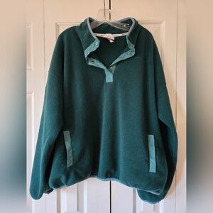 Champion 3/4 Button Pullover XXL Green